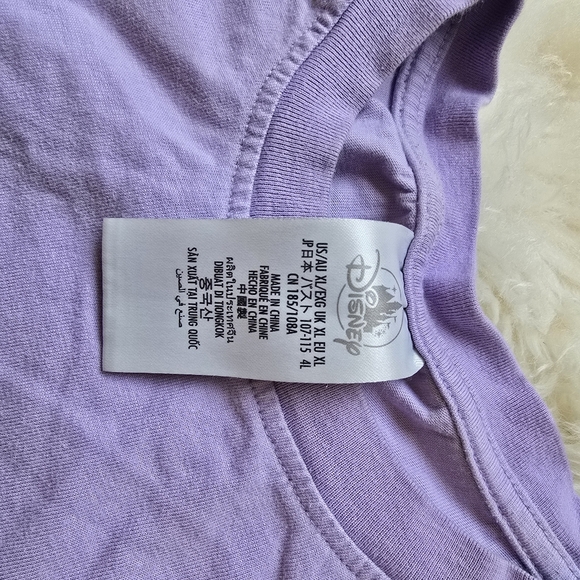 Disneyland Mickey Mouse Lavender Graphic T-Shirt - Picture 2 of 6
